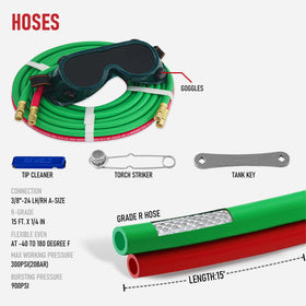 RX WELD welding hose 15 ft offers heat resistance and durability.