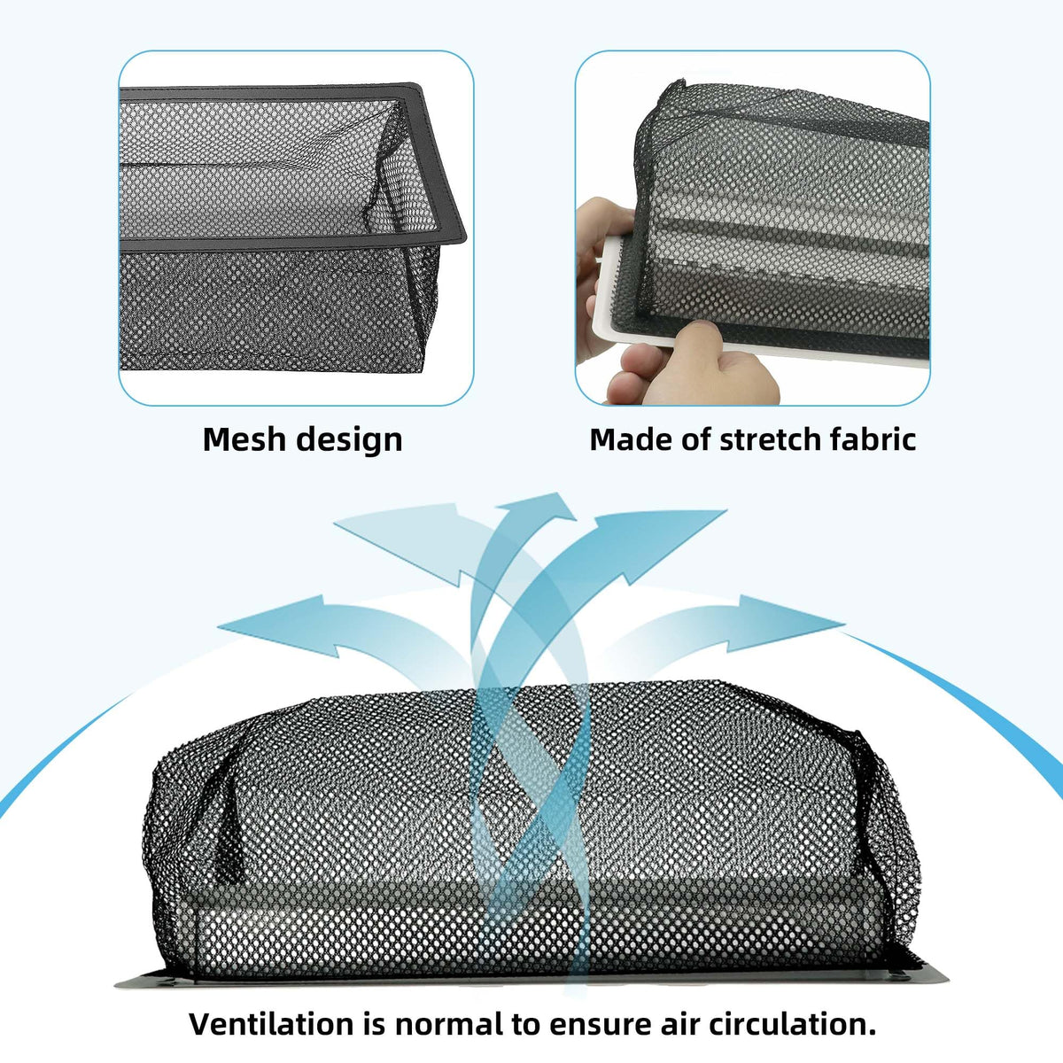 RXSIAT floor register trap mesh detail highlighting lightweight and durable fabric