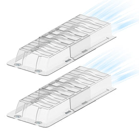 RXSIAT sideways vent extender under furniture, designed to redirect airflow.