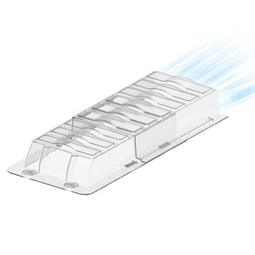RXSIAT sideways vent extender under furniture directing airflow for enhanced comfort