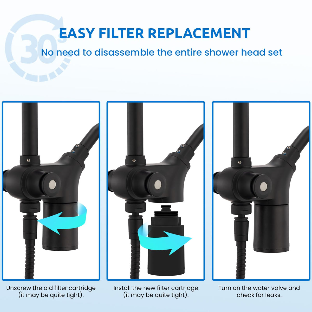Ryamen compatibility with 10-inch shower head ensures proper fit and performance.