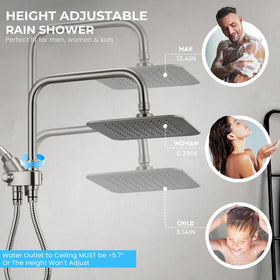 Ryamen brushed nickel finish for a modern, durable bathroom look