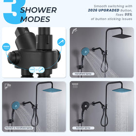 Ryamen 59-inch stainless hose for extended reach during baths.