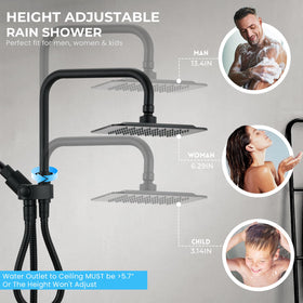 Ryamen adjustable slide bar enabling easy height customization.