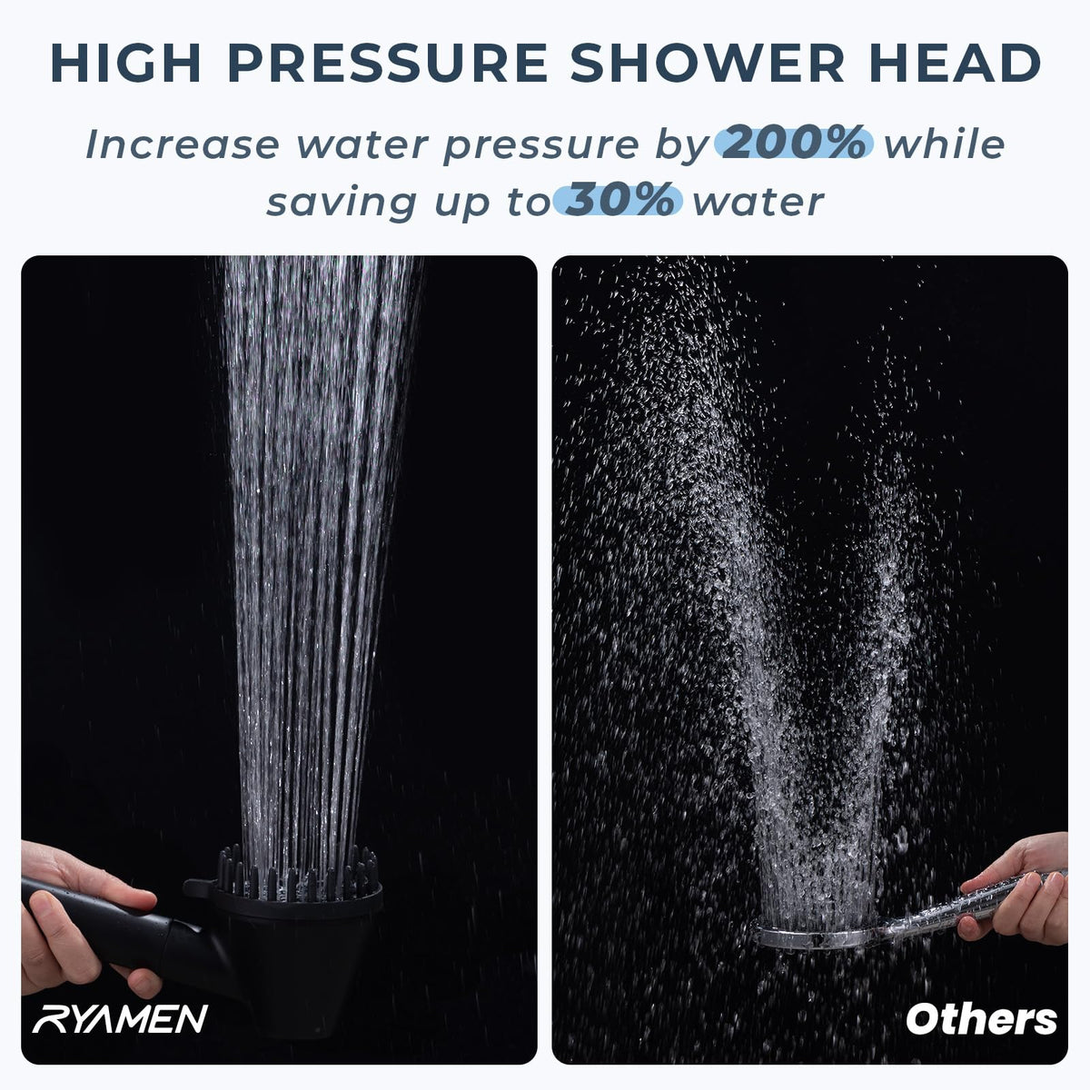 Ryamen firm massage brush: spa-like scalp and shoulder relief in the shower.