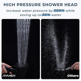 Ryamen firm massage brush: spa-like scalp and shoulder relief in the shower.