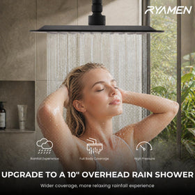 Ryamen handheld shower with seven settings for personalized cleansing