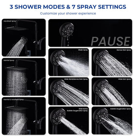 Ryamen L-shaped shower column supports sturdy, space-saving installation