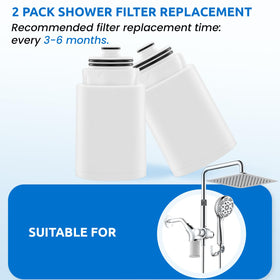 Ryamen 2-pack filter with red medical stone balls for mineral absorption