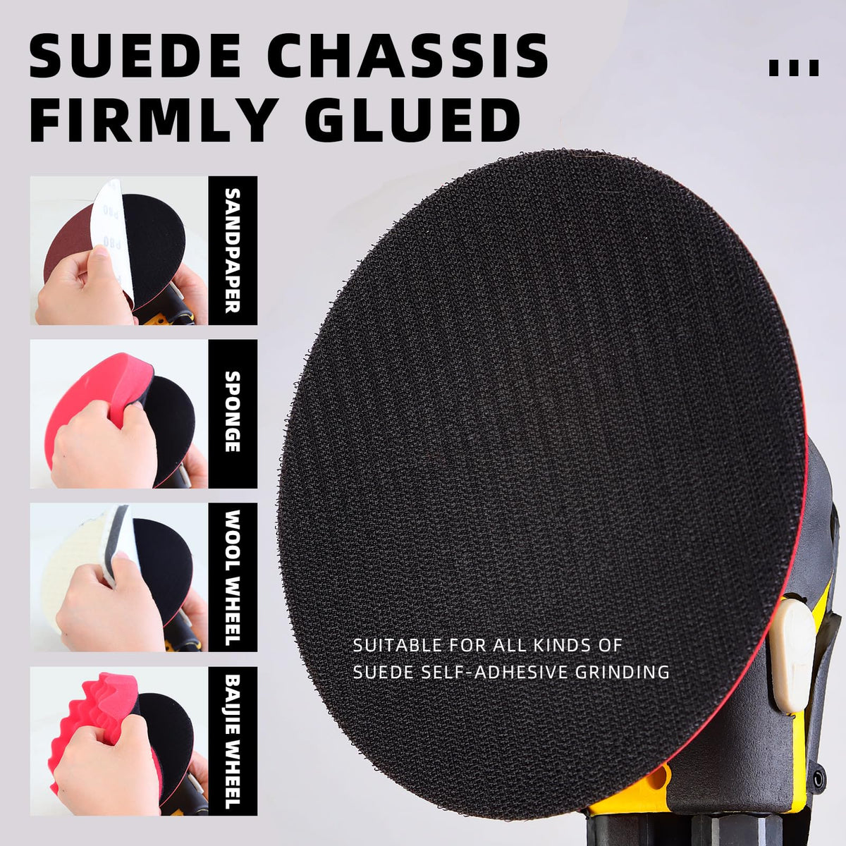 RYCUBRE includes 12 sanding sheets for immediate use.