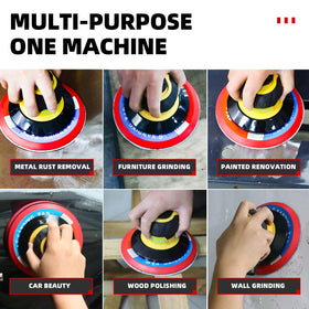 RYCUBRE compact pneumatic sander suits portable shop setups.