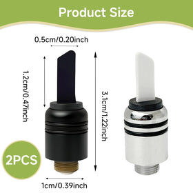 Ryetvok 2-pack black ceramic heating head offering reliable performance.