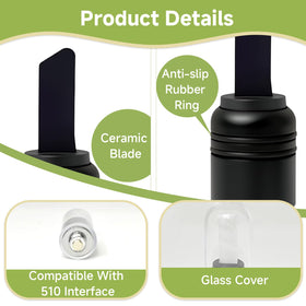 Ryetvok protective caps keep ceramic heads clean and safe.