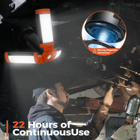Rylpoint adjustable heads positioned for comprehensive workspace illumination