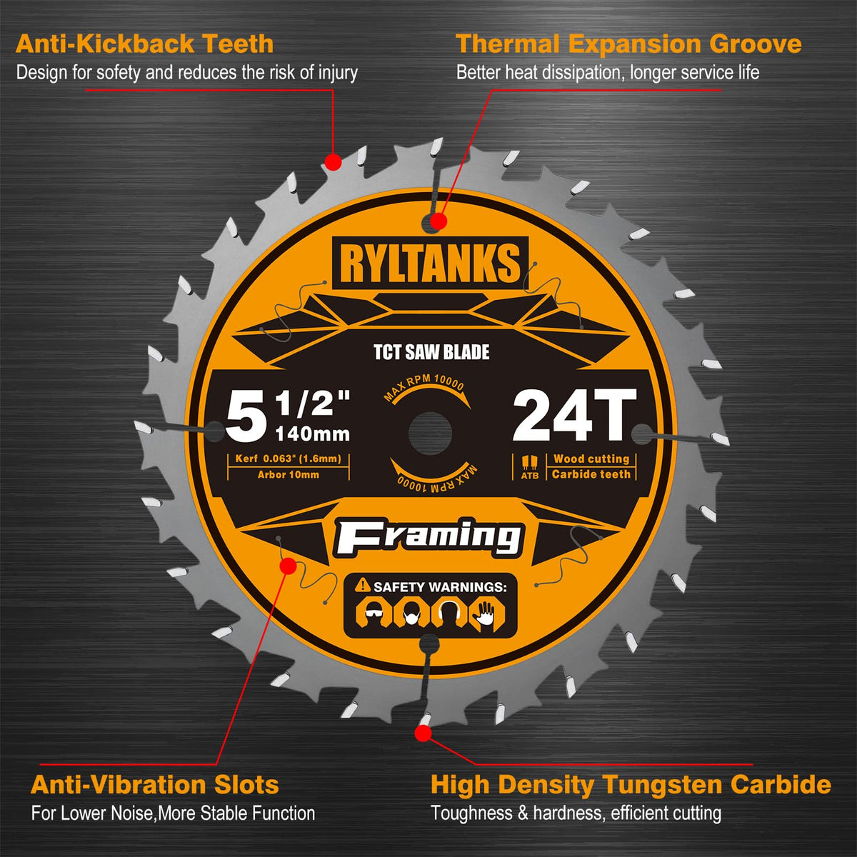 Ryltanks 48T blade for a fine finish on panels and plywood