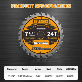 Ryltanks 5/8 inch arbor diamond knockout blade for universal saw compatibility
