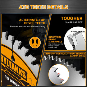 Ryltanks 140T blade for plywood OSB paneling and vinyl siding cuts