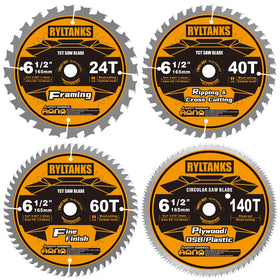 Ryltanks 24T blade with 5/8 inch arbor for fast framing cuts and clean results