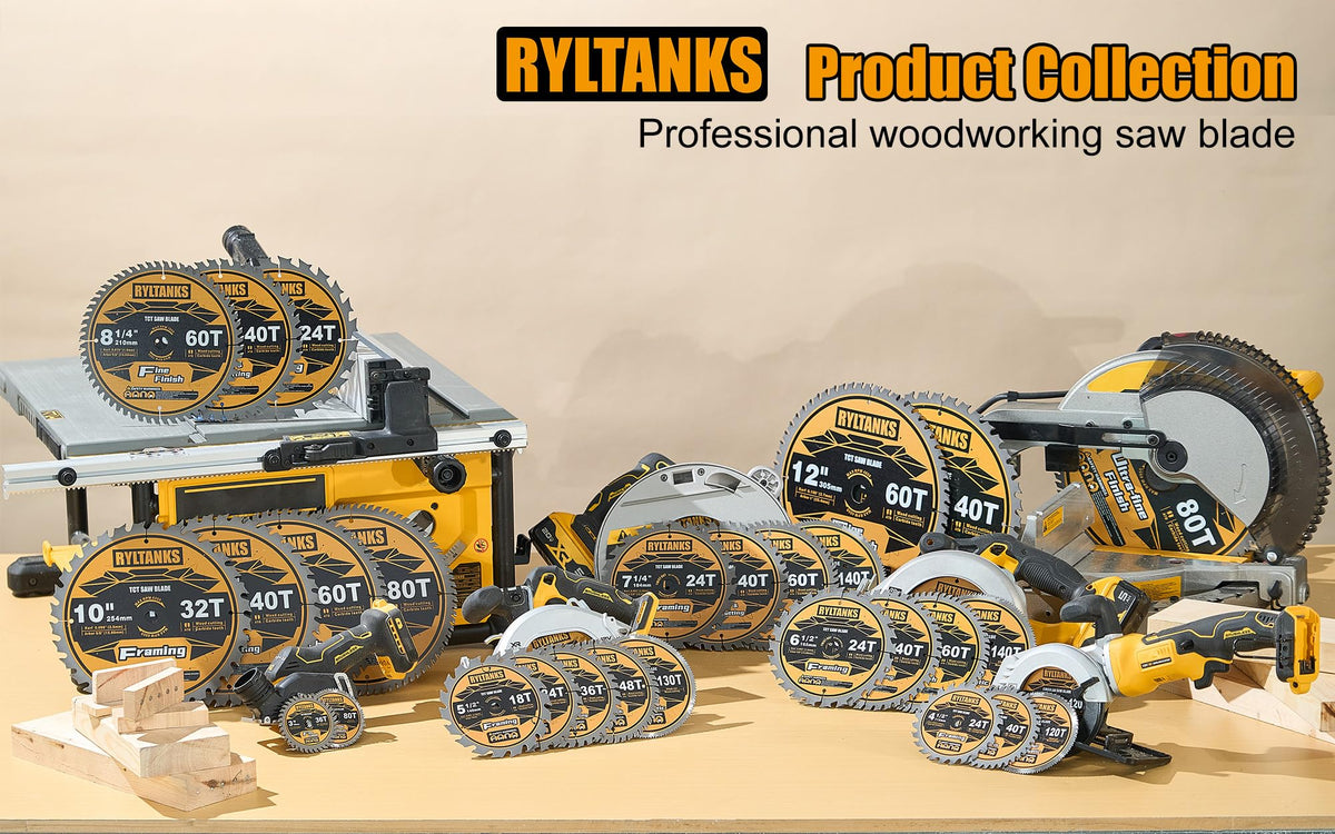 Ryltanks 6-1/2 inch blade set fits most 5/8 inch arbors