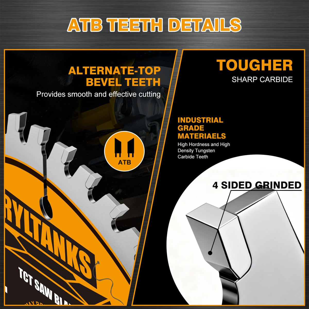 Ryltanks ultra-thin kerf design reduces effort and burn while delivering precise cuts.