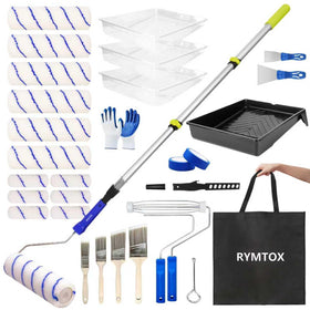 RYMTOX 33PCS kit with extension pole for smooth ceiling painting