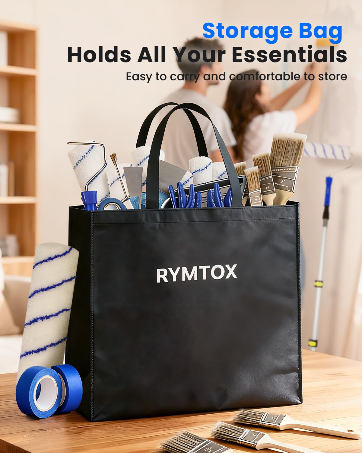 RYMTOX carry bag keeps the kit organized on site