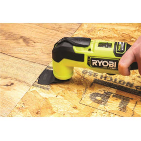 RYOBI wood blade in the set enables precise trimming for trim work and cabinetry.