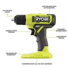 RYOBI drill clutch dial with 24 positions enabling precise torque control