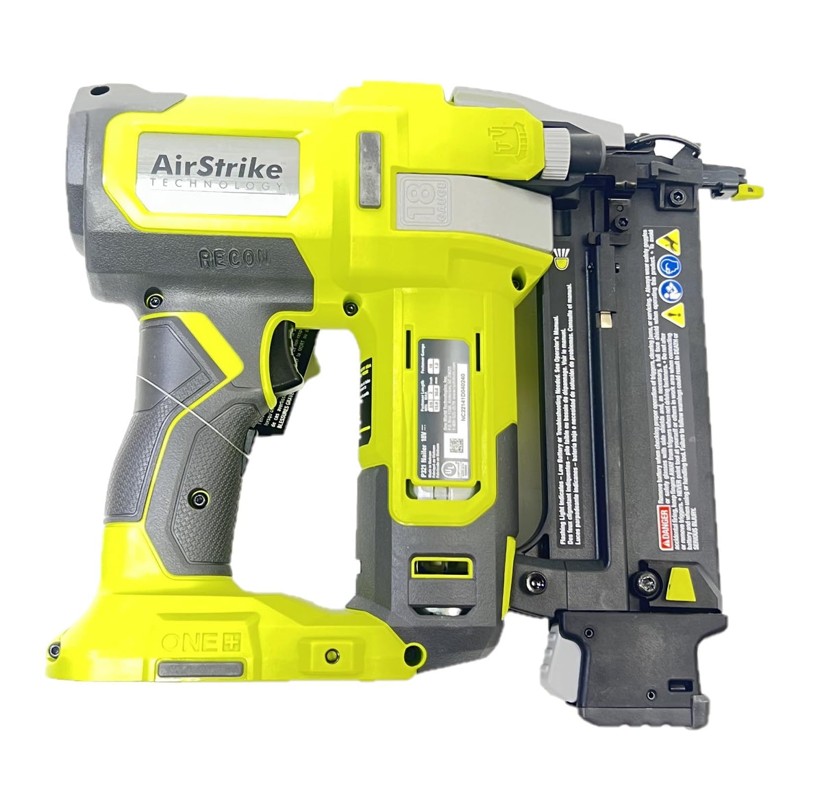 RYOBI 4.0Ah battery and charger for extended work sessions.