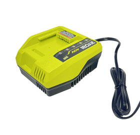 RYOBI 40-Volt Fast Charger charge time chart helps plan yard work.