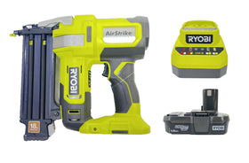 RYOBI AirStrike technology eliminates hoses and compressors for cleaner setup.