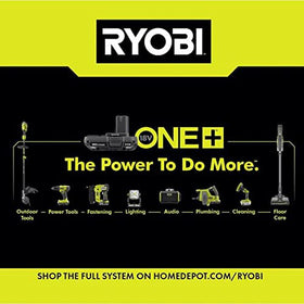 RYOBI One+ 18V 4.0Ah two-pack enables quick battery swaps on site.