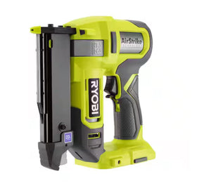 RYOBI ONEAND 18V AirStrike 23-gauge pin nailer top view for precise finishing.