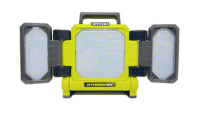 RYOBI ONEAND 18V panel light front view for broad, even illumination in workspace