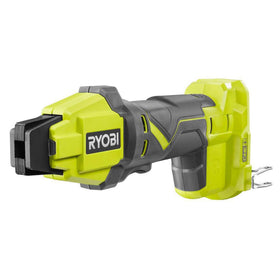 RYOBI ONE+ 18V PEX tubing clamp tool front view showing cordless accessibility for installations