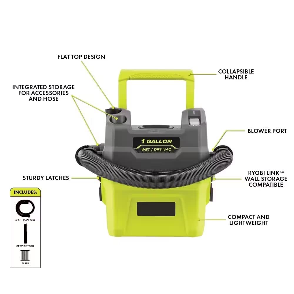 RYOBI ONEAND 18V tool-only in-use for quick, cordless cleanup