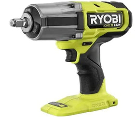 RYOBI ONEAND HP 18V brushless impact wrench front view highlights high torque for tough fasteners.