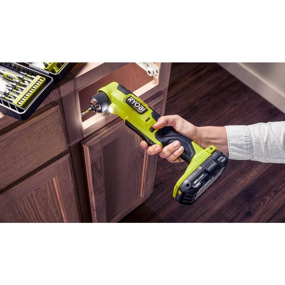 RYOBI ONE+ 18V battery compact design for balanced handling.