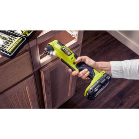 RYOBI ONE+ 18V battery compact design for balanced handling.