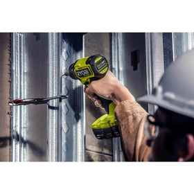 RYOBI ONE+ 18V battery packaging highlights brand and product details.