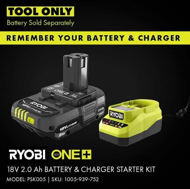 RYOBI PCL235B 18V cordless impact driver delivers high torque for demanding fastening tasks.