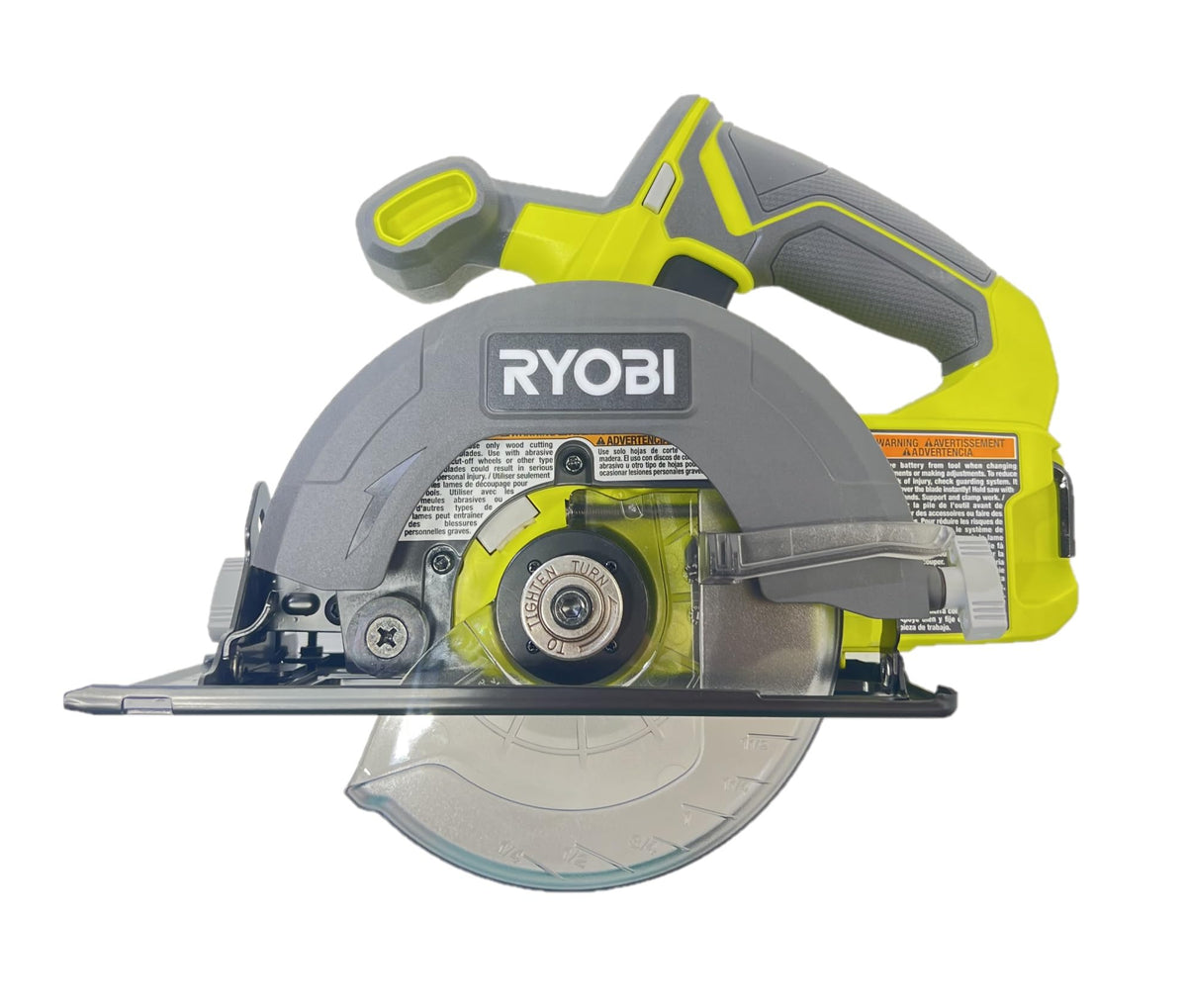 RYOBI ONE+ 18V cordless circular saw tool only for portable cutting on the job site