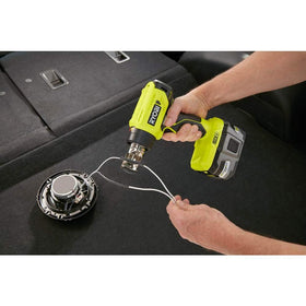 RYOBI ONE+ 18V heat gun tool-only design compatible with ONE+ batteries.