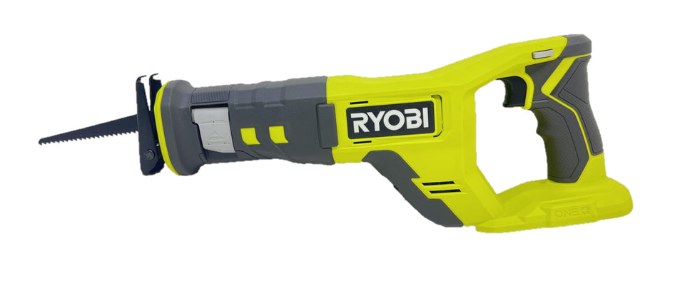 RYOBI PCL515B cordless reciprocating saw front-angle view for precise cuts