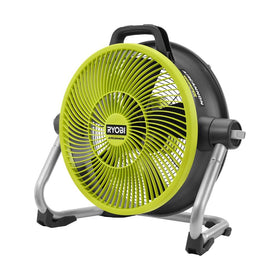 RYOBI ONE+ hybrid whisper series 14-inch air cannon fan for adjustable, precise airflow
