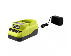 RYOBI battery LED fuel gauge for at-a-glance charge status.