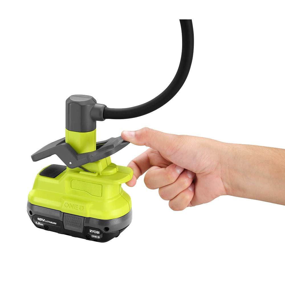 RYOBI PCL665 spot mode focusing light on detailed work