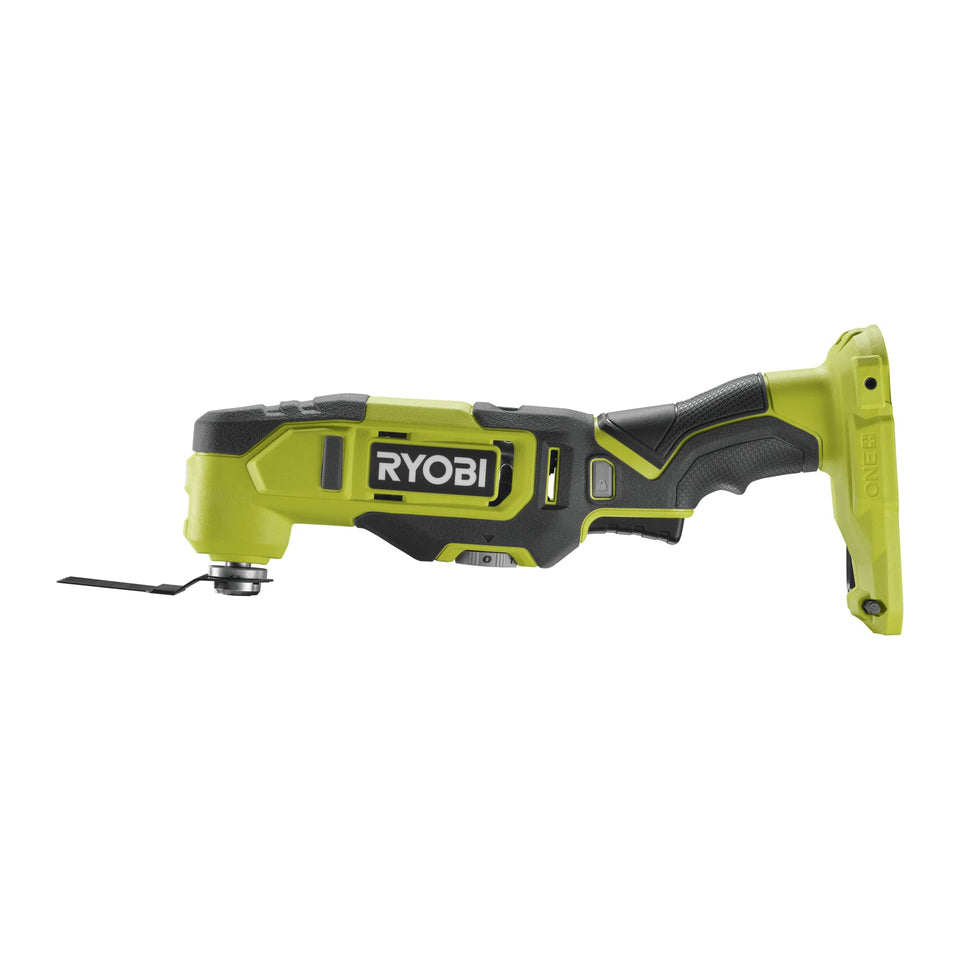 RYOBI RMT18-0 multi-tool body with compact head, ideal for tight spaces.