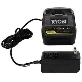 RYOBI P118B compatibility label notes ONE+ 18V battery support.