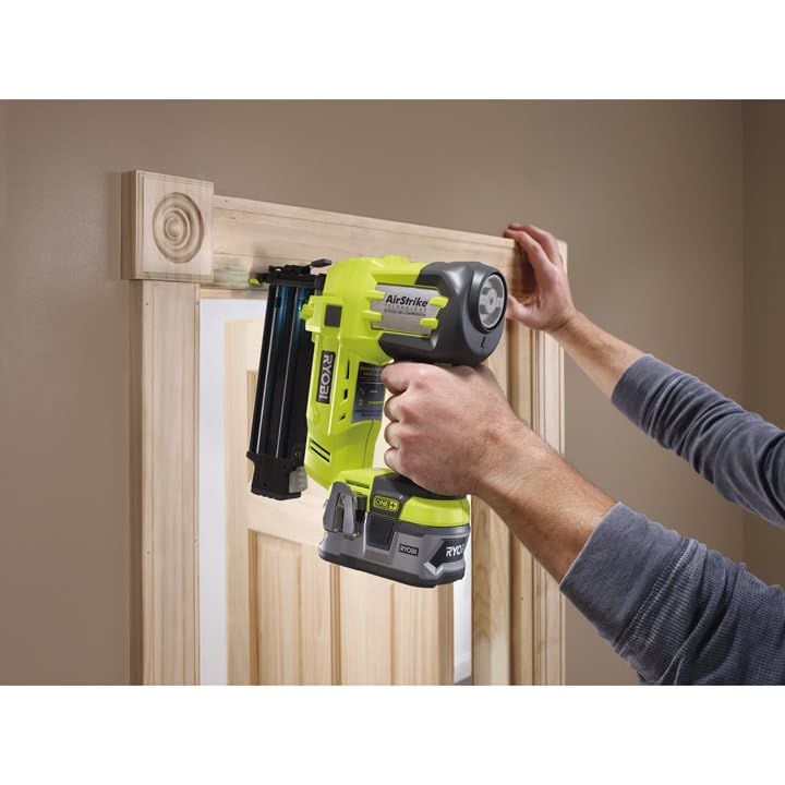 RYOBI P321 side view highlights ergonomic grip for comfortable use.